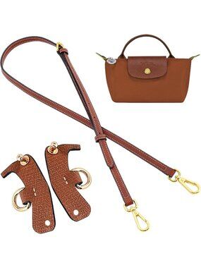 Adjustable Leather Crossbody Bag Strap Replacement Kit for Mini Pouch